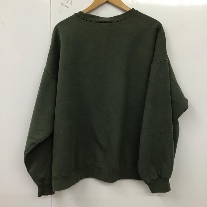 スターター STARTER トレーナー 長袖 長袖トレーナー スウェット クルーネック プルオーバー XL ロゴ、文字 カーキ / カーキ /  メンズ USED 古着 中古 10128679
