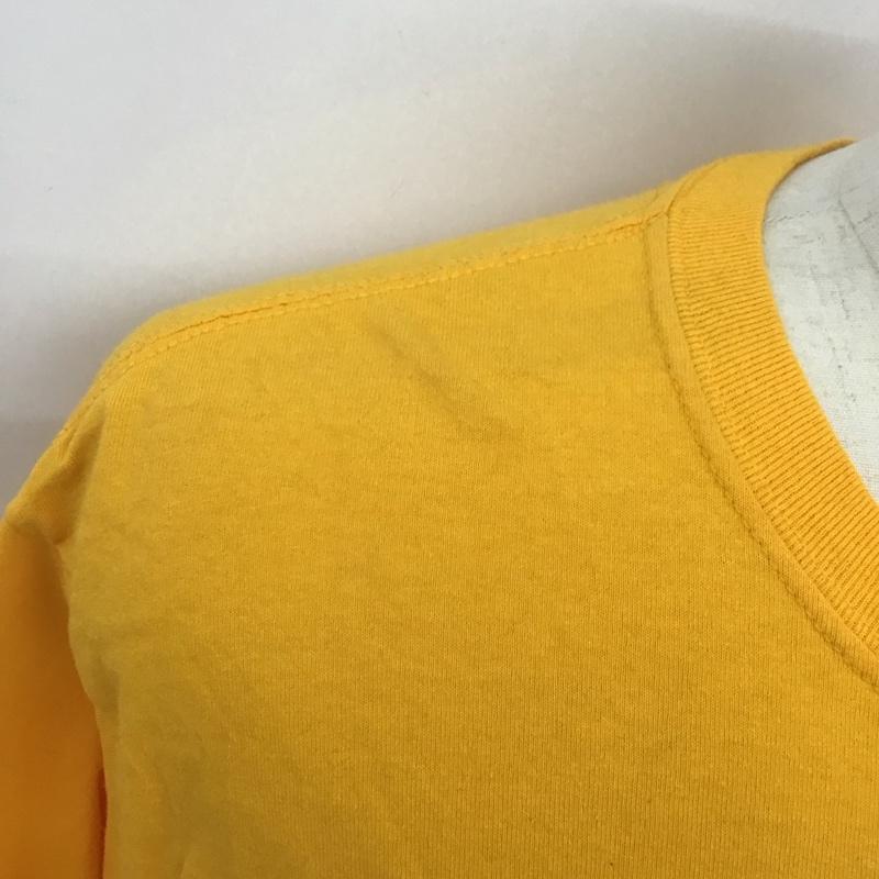 ウィンダンシー WIND AND SEA カットソー 長袖 長袖カットソー プリントカットソー クルーネック L プリント 黄 / イエロー /  メンズ USED 古着 中古 10126247