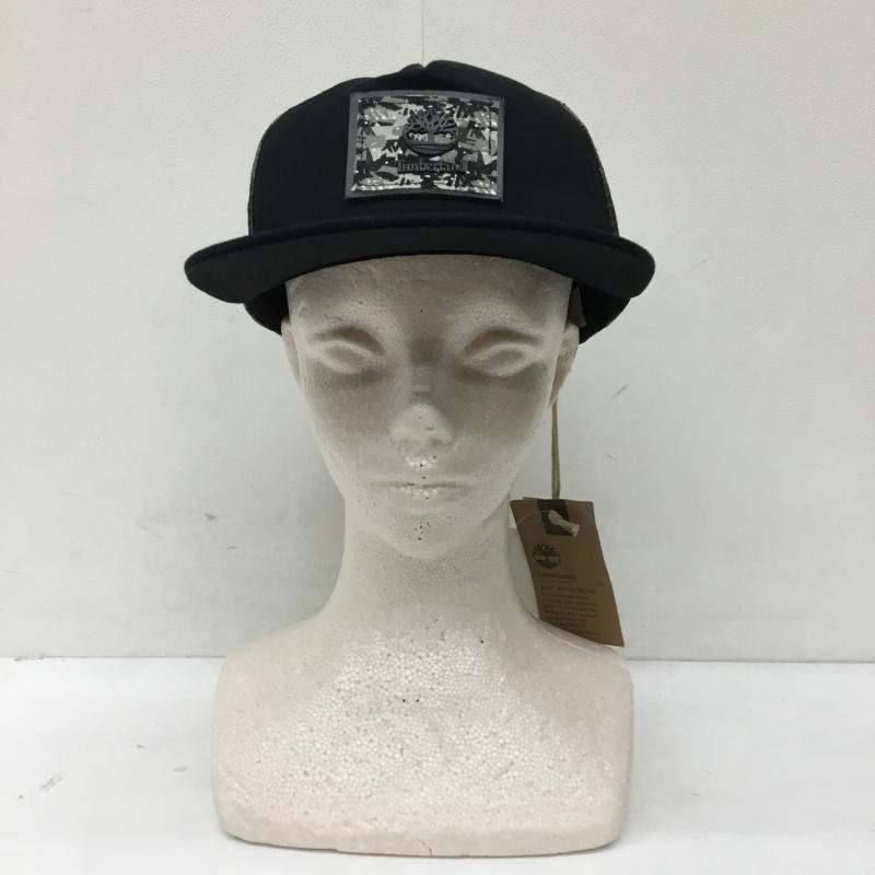 ティンバーランド Timberland 帽子 キャップ FREE カモフラージュ柄・迷彩 黒 / ブラック /  メンズ USED 古着 中古 10139793