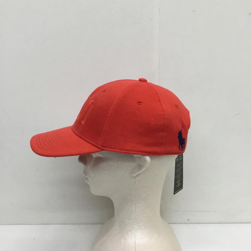 ポロラルフローレン POLO RALPH LAUREN 帽子 キャップ FREE ロゴ、文字 赤 / レッド /  メンズ USED 古着 中古 10124387
