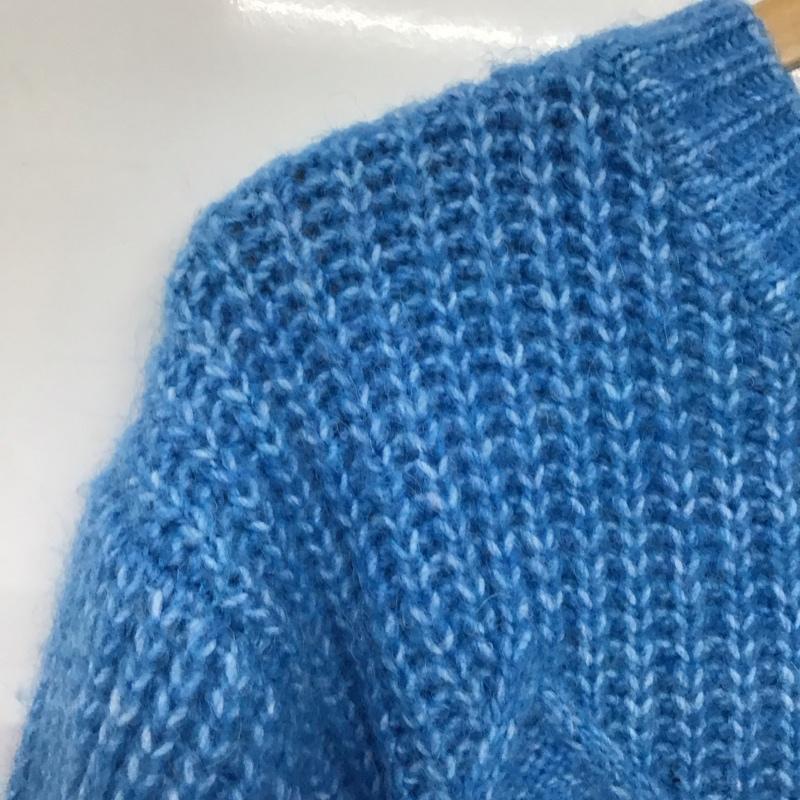 ロペピクニック ROPE  PICNIC ニット、セーター 長袖 38 無地 青 / ブルー /  レディース USED 古着 中古 10142882