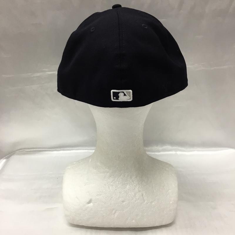 ニューエラ NEW ERA 帽子 キャップ MTXIX NY 59.6cm ロゴ、文字 紺 / ネイビー /  メンズ USED 古着 中古 10109194