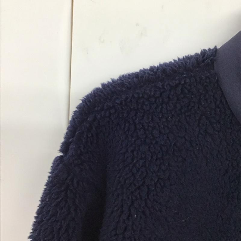 ユニクロ UNIQLO ジャケット、上着 ジャケット、ブレザー 341-443221 WHITEMOUNTAINEERING フリースオーバーサイズプルオーバー M 無地 紺 / ネイビー /  メンズ USED 古着 中古 10130812