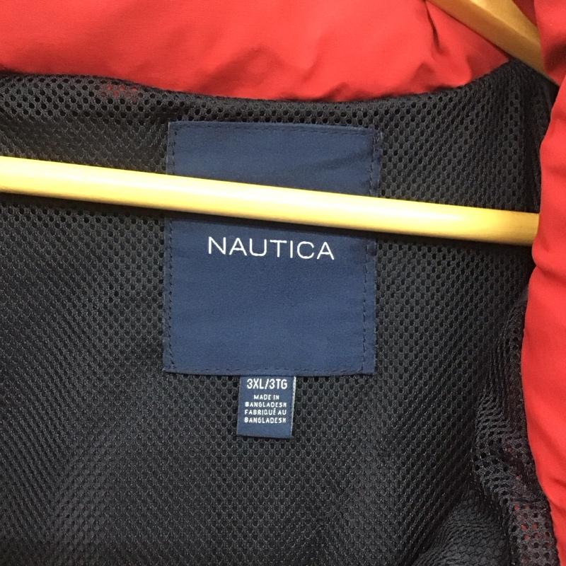 ノーティカ NAUTICA ジャケット、上着 ジャンパー、ブルゾン ジップアップジャケット ナイロンジャケット アウター ロゴ、文字 白 / ホワイト / X 紺 / ネイビー /  メンズ USED 古着 中古 10144960