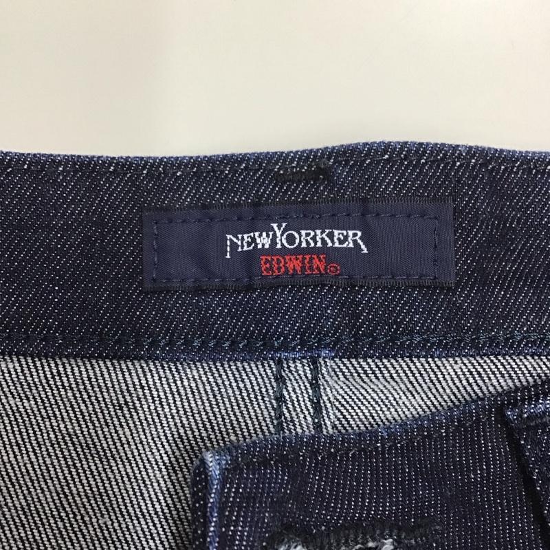 ニューヨーカー NEWYORKER パンツ デニム、ジーンズ EDWIN ストレッチ 無地 インディゴ / インディゴ /  レディース USED 古着 中古 10117037