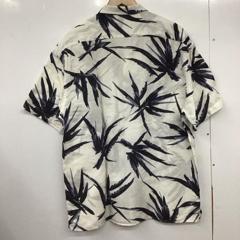 ザラメン ZARA MAN シャツ、ブラウス 半袖 半袖シャツ プリントシャツ アロハシャツ XL プリント 白 / ホワイト /  メンズ USED 古着 中古 10146170