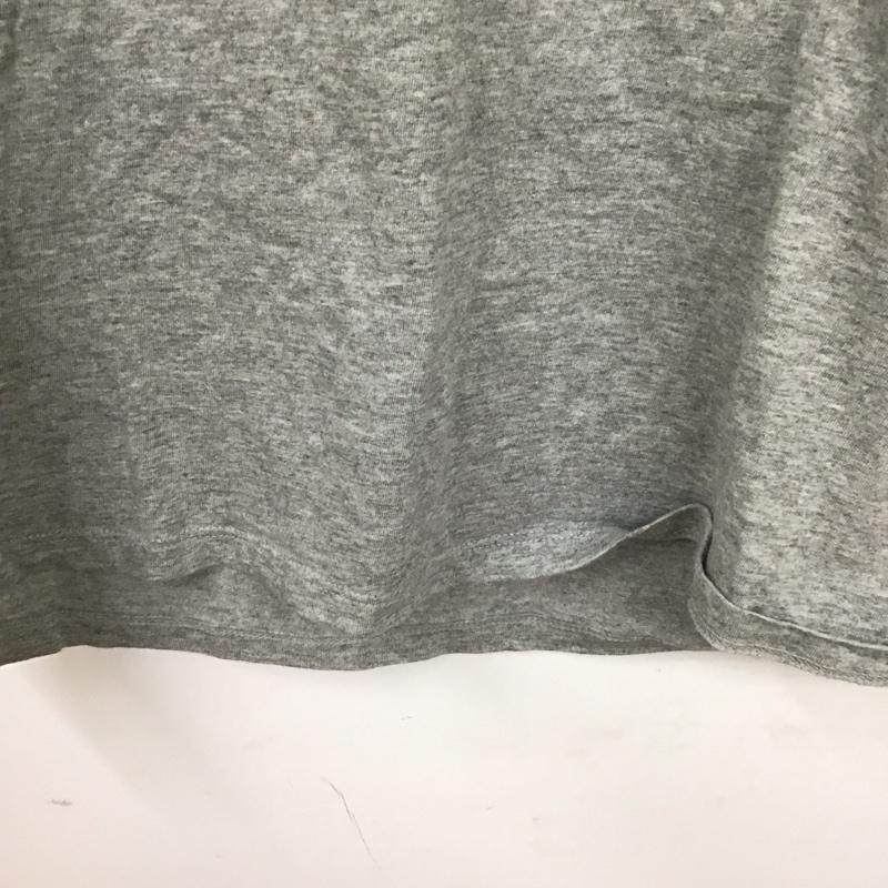 トミーヒルフィガー TOMMY HILFIGER Tシャツ 半袖 半袖カットソー プリントTシャツ クルーネックカットソー M ロゴ、文字 灰 / グレー /  メンズ USED 古着 中古 10128694
