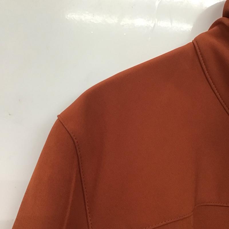 エルエルビーン L.L.Bean ジャケット、上着 ジャケット、ブレザー ジップアップジャケット フリースジャケット アウター スタンドカラー M ロゴ、文字 橙 / オレンジ /  メンズ USED 古着 中古 10136228
