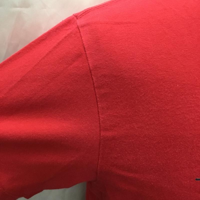 トミーヒルフィガー TOMMY HILFIGER Tシャツ 半袖 114-222900-720 クルーネック プリント XS ロゴ、文字 赤 / レッド /  メンズ USED 古着 中古 10111393