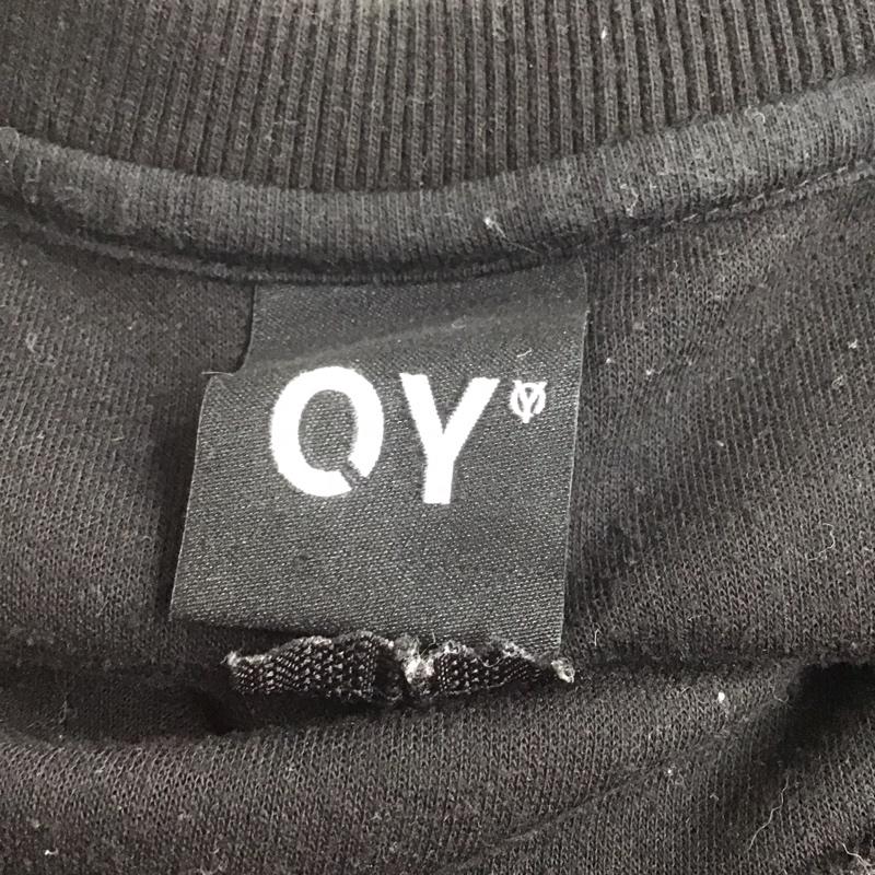 オーワイ OY Tシャツ 半袖 半袖カットソー プリントTシャツ クルーネックカットソー ロゴ、文字 黒 / ブラック /  メンズ USED 古着 中古 10125614