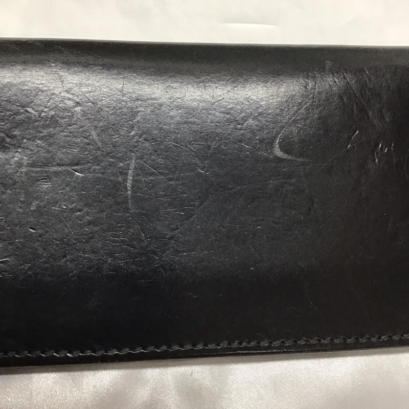 カワタコキンセイ 革蛸謹製 財布 長財布 レザー ワンポイント 黒 / ブラック /  メンズ USED 古着 中古 10110956