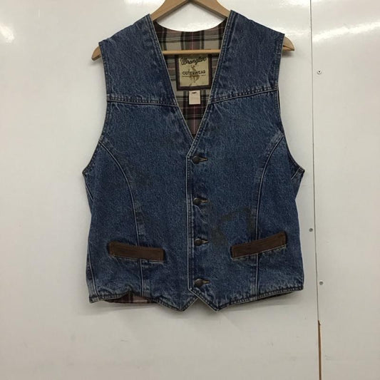 ラングラー Wrangler ベスト ベスト M 無地 インディゴ / インディゴ /  メンズ USED 古着 中古 10144660