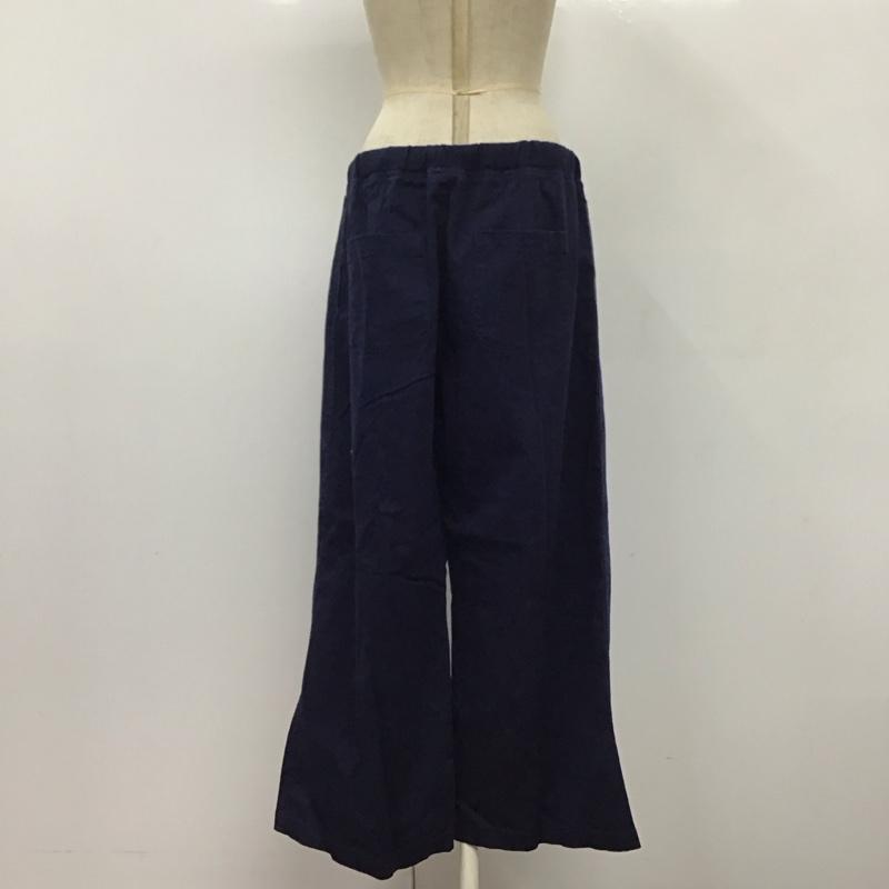 チャンピオン Champion ボトムス ボトムス CW-P208 ワイドパンツ L ワンポイント 紺 / ネイビー /  レディース USED 古着 中古 10122146
