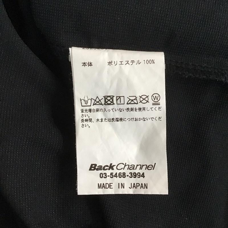 バックチャンネル Back Channel カットソー 長袖 長袖カットソー クルーネックカットソー 長袖Tシャツ ロングスリーブカットソー L ロゴ、文字 黒 / ブラック /  メンズ USED 古着 中古 10107245