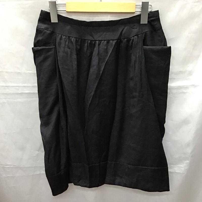 レイビームス Ray BEAMS スカート ひざ丈スカート FREE 無地 黒 / ブラック /  レディース USED 古着 中古 10114886