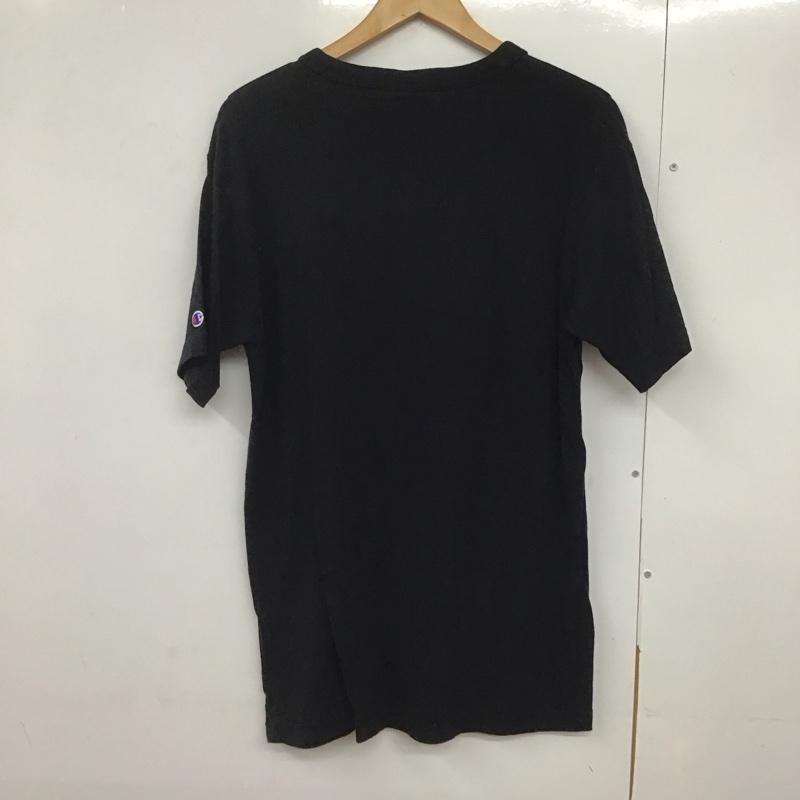 チャンピオン Campion Tシャツ 半袖 XL ロゴ、文字 黒 / ブラック /  メンズ USED 古着 中古 10142990