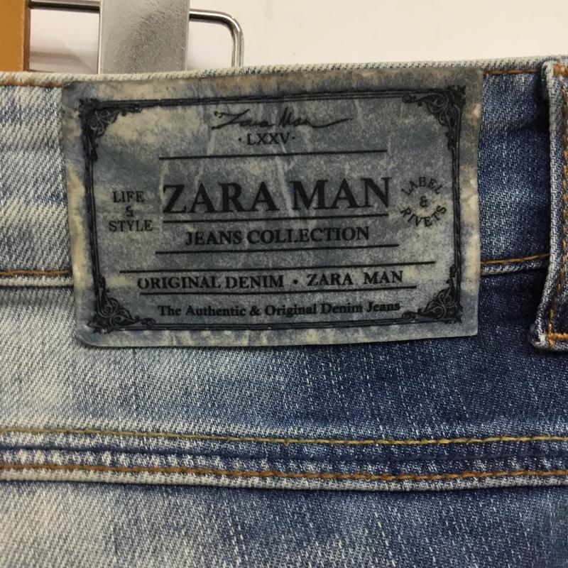 ザラメン ZARA MAN パンツ デニム、ジーンズ デニムパンツ スリムパンツ ストレッチパンツ ジーンズ 44 無地 インディゴ / インディゴ /  メンズ USED 古着 中古 10115009