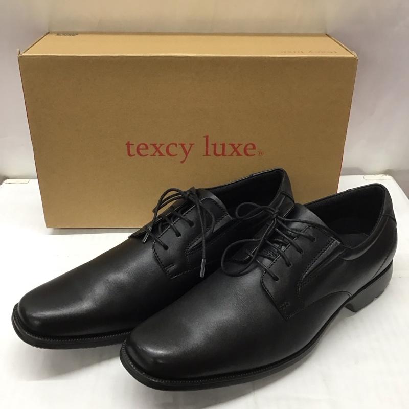 アシックス ASICS 革靴 革靴 TU-7768 texcy luxe プレーントゥ 箱有 26cm 26.0cm 無地 黒 / ブラック /  メンズ USED 古着 中古 10111755