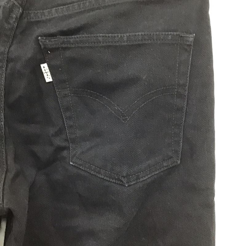 リーバイストラウスアンドコー Levi Strauss & co. パンツ デニム、ジーンズ デニムパンツ スリムパンツ カジュアルパンツ ストレッチパンツ 29インチ 無地 黒 / ブラック /  メンズ USED 古着 中古 10136673