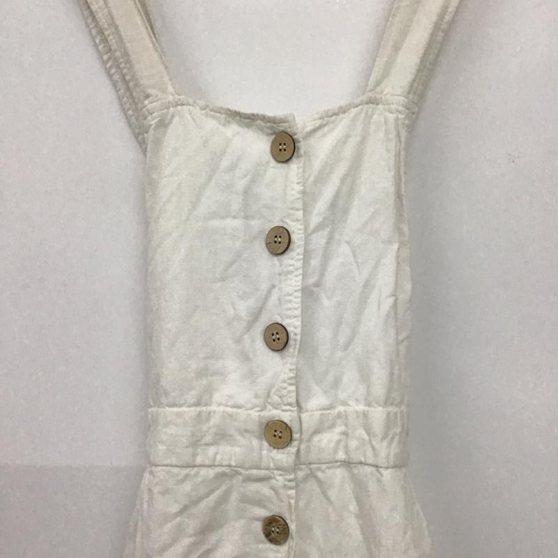 ザラ ZARA ワンピース ロングスカート M 無地 白 / ホワイト /  レディース USED 古着 中古 10128926