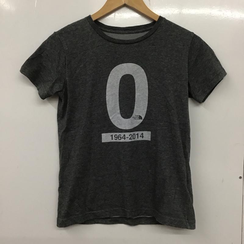 ザノースフェイス THE NORTH FACE Tシャツ 半袖 NT31450I 石井スポーツグループ50th Anniversary コラボレーションTシャツ M プリント X ロゴ、文字 灰 / グレー /  レディース USED 古着 中古 10139345