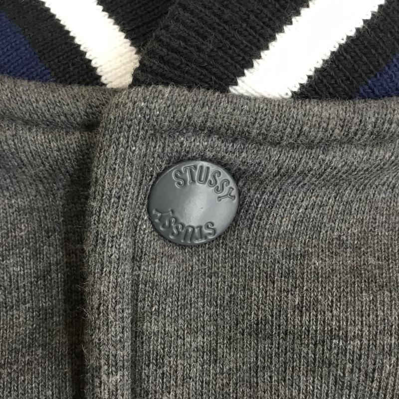 ステューシー STUSSY ジャケット、上着 ジャンパー、ブルゾン スウェット　スタジャン　00s　STUSSY　TRIBE L ロゴ、文字 X 刺繍 黒 / ブラック /  メンズ USED 古着 中古 10122738