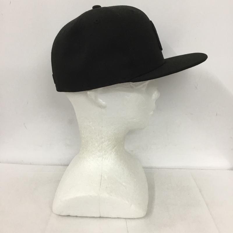 ニューエラ NEW ERA 帽子 キャップ NY 59FIFTY MLB 55.8cm ロゴ、文字 黒 / ブラック /  メンズ USED 古着 中古 10124617