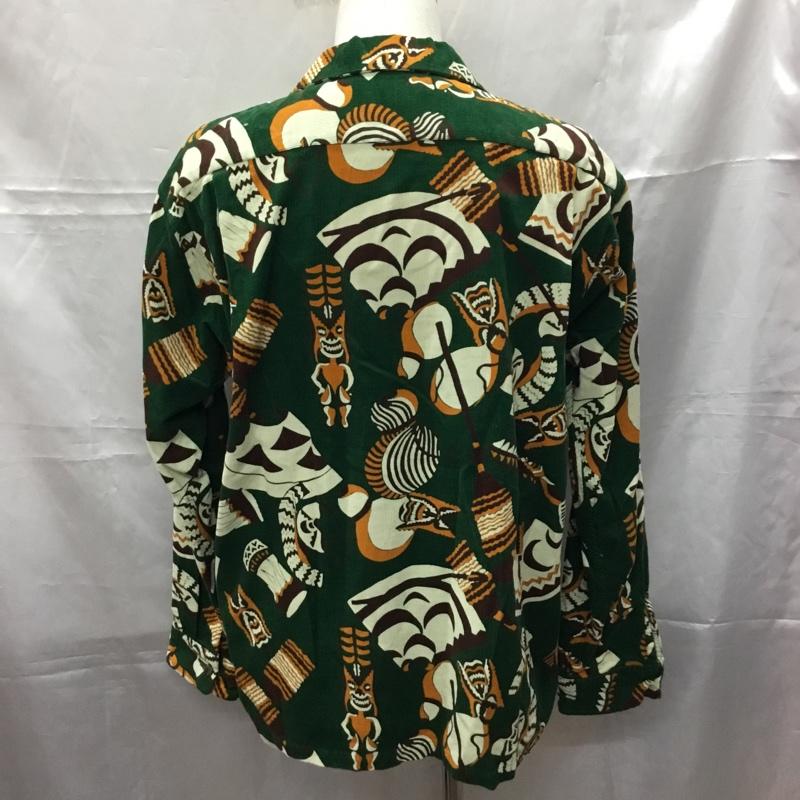 サンサーフ SUN SURF シャツ、ブラウス 長袖 SS27709 XL 総柄 緑 / グリーン /  メンズ USED 古着 中古 10108891