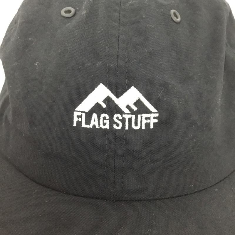 フラグスタフ FLAGSTUFF 帽子 キャップ 20SS-FS-72 ナイロン FREE ロゴ、文字 黒 / ブラック /  メンズ USED 古着 中古 10124146