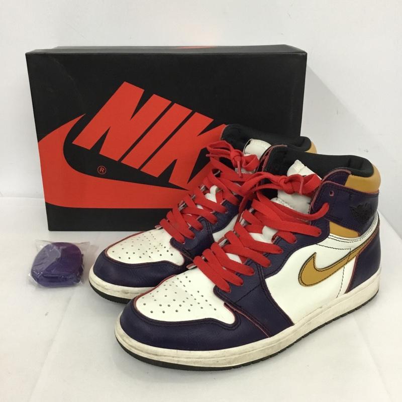 ナイキ NIKE スニーカー スニーカー CD6578-507 AIR JORDAN 1 RETRO HIGH OG DEFIANT 26.5cm 箱有 26.5cm ロゴ、文字 紫 / パープル / X 白 / ホワイト / X キャメル / キャメル /  メンズ USED 古着 中古 10128967
