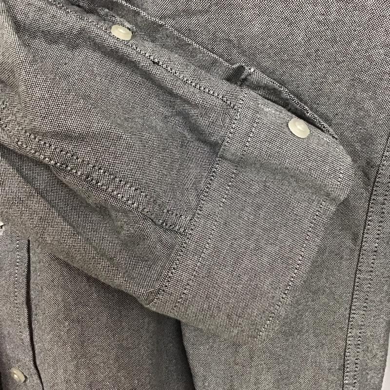 ハオミン Haoming シャツ、ブラウス 長袖 長袖シャツ 無地シャツ カラーシャツ ボタンダウンシャツ L ロゴ、文字 黒 / ブラック /  メンズ USED 古着 中古 10128659