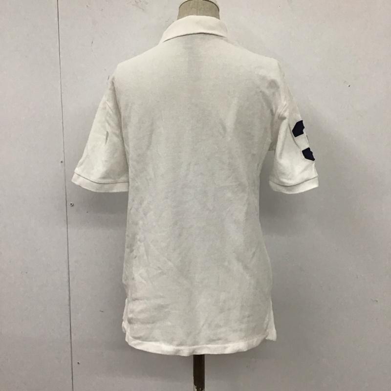 ポロラルフローレン POLO RALPH LAUREN ポロシャツ 半袖 ビッグポニー M ワンポイント 白 / ホワイト /  レディース USED 古着 中古 10121122