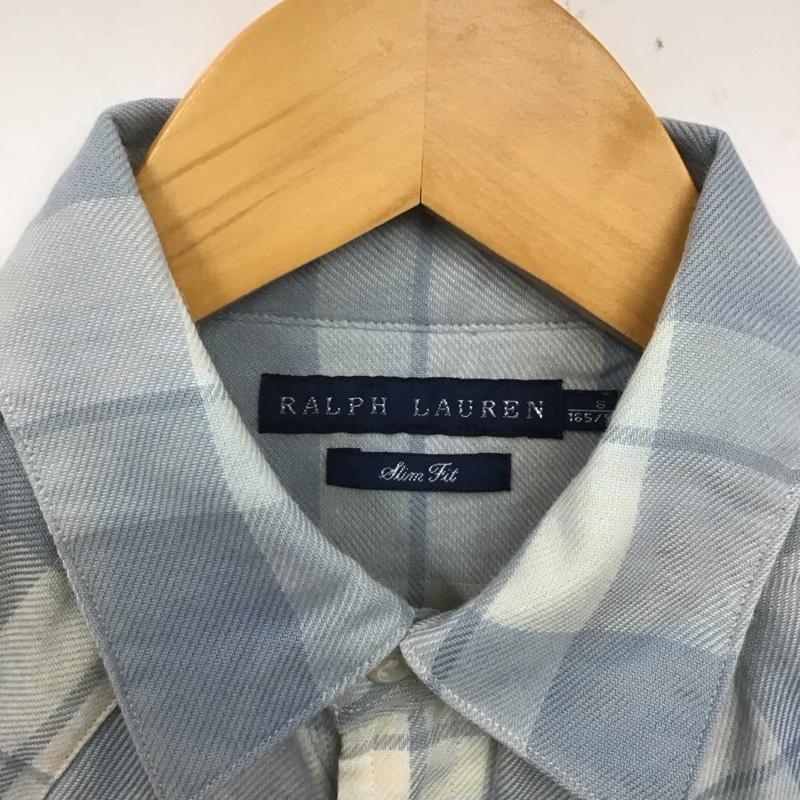 ラルフローレン RALPHLAUREN シャツ、ブラウス 長袖 長袖シャツ チェックシャツ カラーシャツ S チェック 水色 / ライトブルー /  ボーイズ USED 古着 中古 10128766
