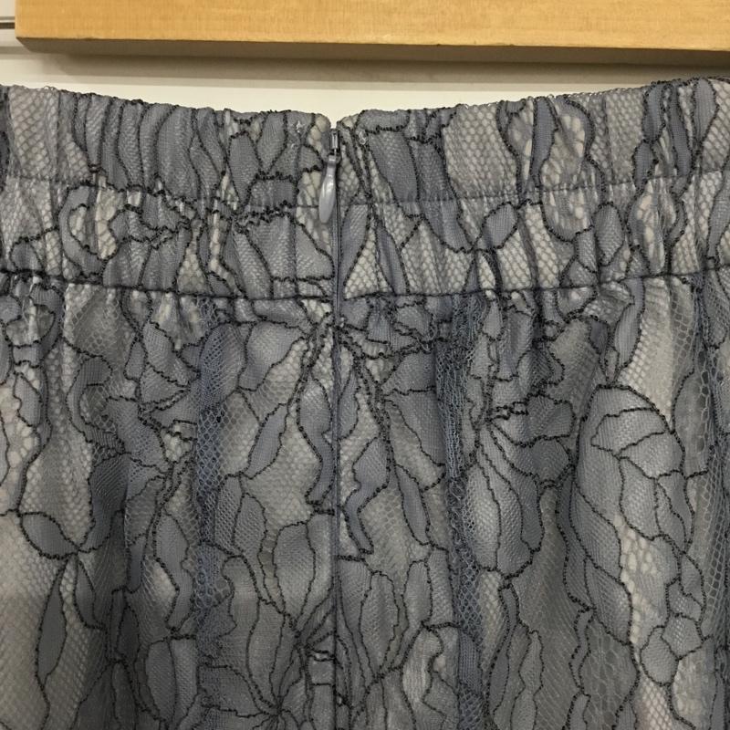 プロポーションボディドレッシング PROPORTION BODY DRESSING スカート ロングスカート 121-1120408 レースフレアスカート M レース柄 青 / ブルー /  レディース USED 古着 中古 10144672