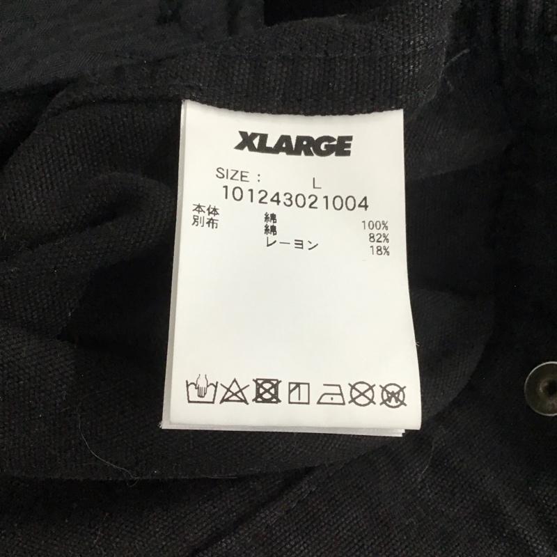 エクストララージ XLARGE ジャケット、上着 ジャケット、ブレザー ジップアップジャケット アウター カラージャケット L ロゴ、文字 黒 / ブラック /  メンズ USED 古着 中古 10136858