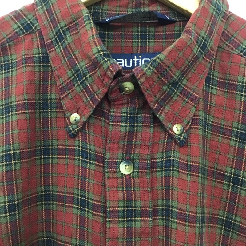 ノーティカ NAUTICA シャツ、ブラウス 長袖 長袖シャツ チェックシャツ カラーシャツ ボタンダウンシャツ L チェック マルチカラー / マルチカラー /  メンズ USED 古着 中古 10136879
