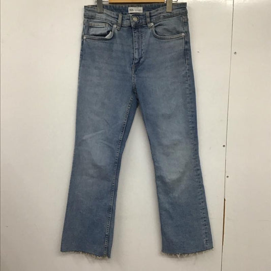 ザラ ZARA パンツ デニム、ジーンズ 40 無地 水色 / ライトブルー /  レディース USED 古着 中古 10136641