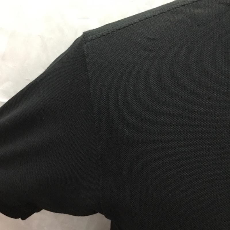 ラコステ LACOSTE ポロシャツ 半袖 半袖ポロシャツ カラーシャツ 半袖カットソー 3 ロゴ、文字 黒 / ブラック /  メンズ USED 古着 中古 10112411