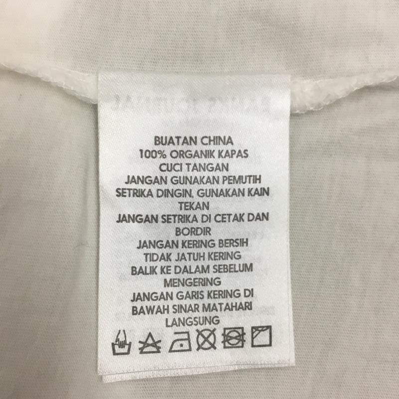 バンクスジャーナル BANKS JOURNAL Tシャツ 半袖 半袖カットソー プリントTシャツ クルーネックカットソー L ロゴ、文字 白 / ホワイト /  メンズ USED 古着 中古 10114140