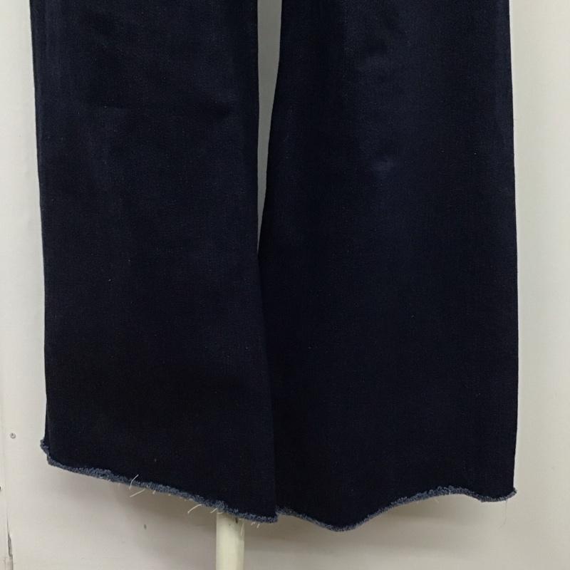 ザラ ZARA パンツ デニム、ジーンズ 9632 250 407 ハイウエスト ワイドパンツ ストレッチ 無地 インディゴ / インディゴ /  レディース USED 古着 中古 10120410