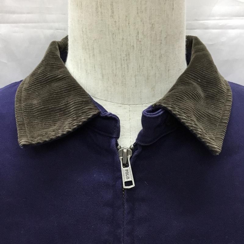 ポロバイラルフローレン Polo by RALPH LAUREN ジャケット、上着 ジャンパー、ブルゾン 襟コーデュロイ XL ワンポイント 紺 / ネイビー /  メンズ USED 古着 中古 10116128
