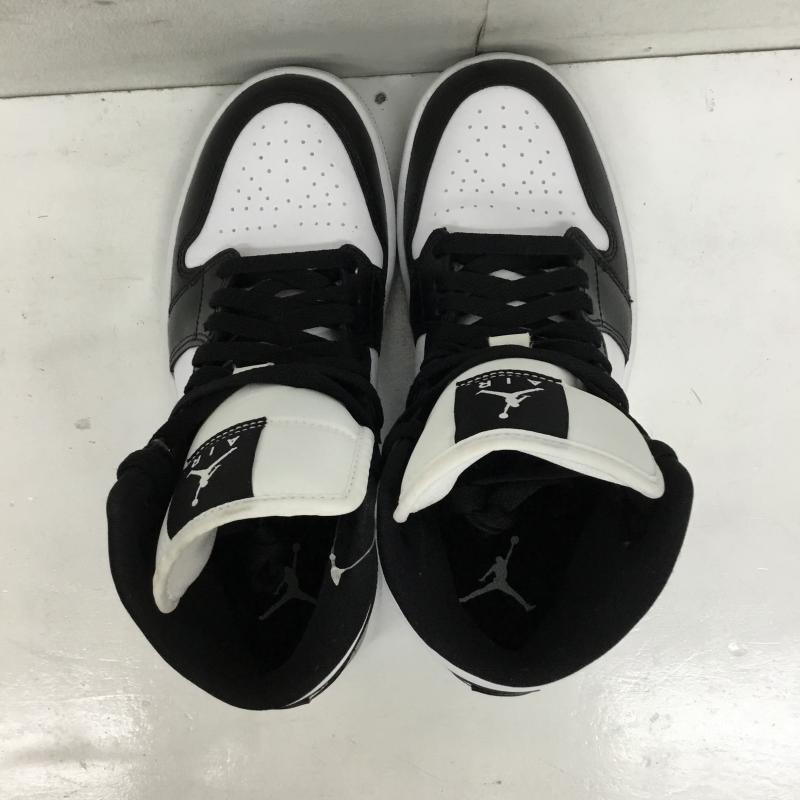 ナイキ NIKE スニーカー スニーカー DV0991-101 Jordan Air Jordan 1 Mid 24.5cm ロゴ、文字 白 / ホワイト / X 黒 / ブラック /  レディース USED 古着 中古 10138276