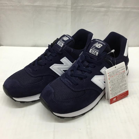ニューバランス New Balance スニーカー スニーカー ML574EN2 タグ付き 26cm 26.0cm ロゴ、文字 紺 / ネイビー / X 白 / ホワイト /  メンズ USED 古着 中古 10110189