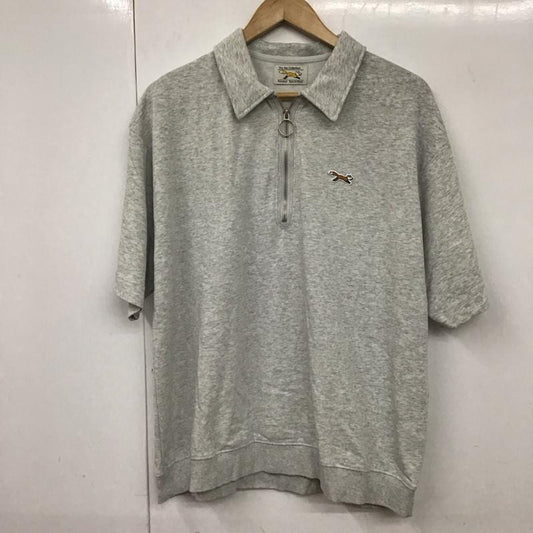 古着 USED カットソー 半袖 THE FOX COLLECTION M 無地 灰 / グレー /  メンズ USED 古着 中古 10130173