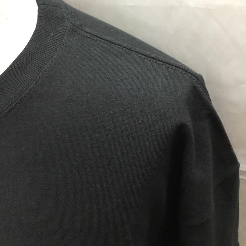 パブリュクス PUBLUX Tシャツ 半袖 半袖カットソー プリントTシャツ クルーネックカットソー L プリント 黒 / ブラック /  メンズ USED 古着 中古 10114045