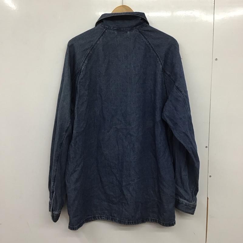 ユニクロ UNIQLO ジャケット、上着 ジャケット、ブレザー 311-457212 ユーティリティデニムジャケット カラージャケット アウター L 無地 インディゴ / インディゴ /  メンズ USED 古着 中古 10138767