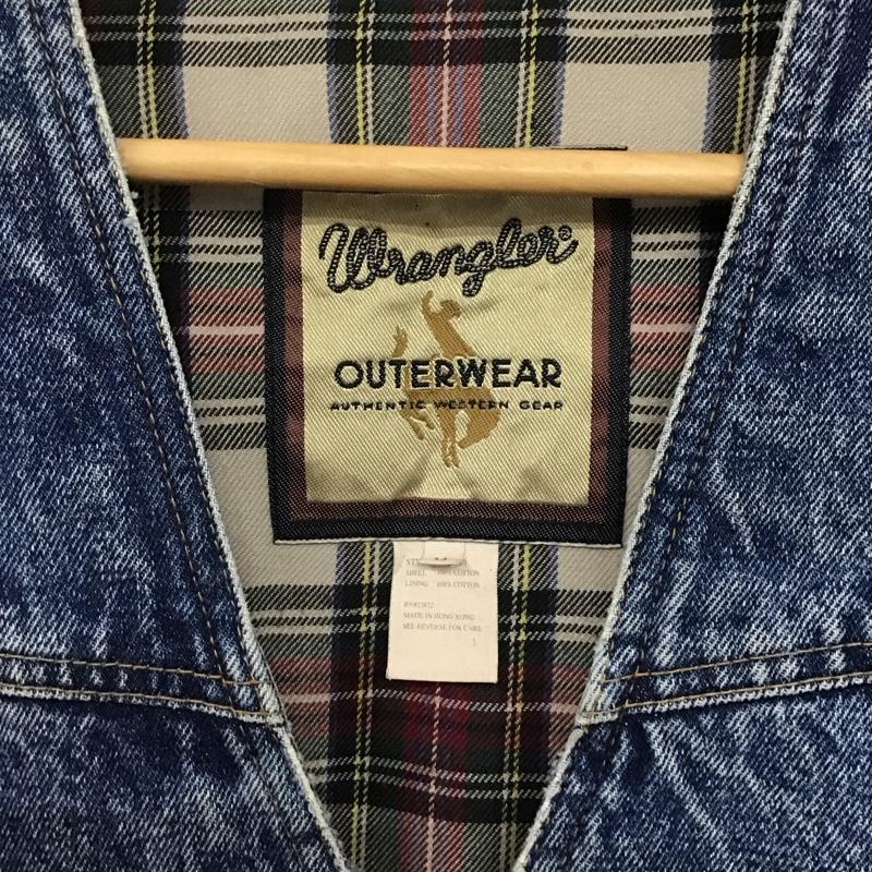 ラングラー Wrangler ベスト ベスト M 無地 インディゴ / インディゴ /  メンズ USED 古着 中古 10144660