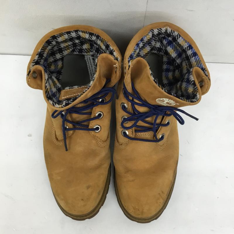 ティンバーランド Timberland ブーツ ショートブーツ Woolrich　D475 192 25.5cm ロゴ、文字 茶 / ブラウン /  メンズ USED 古着 中古 10138524