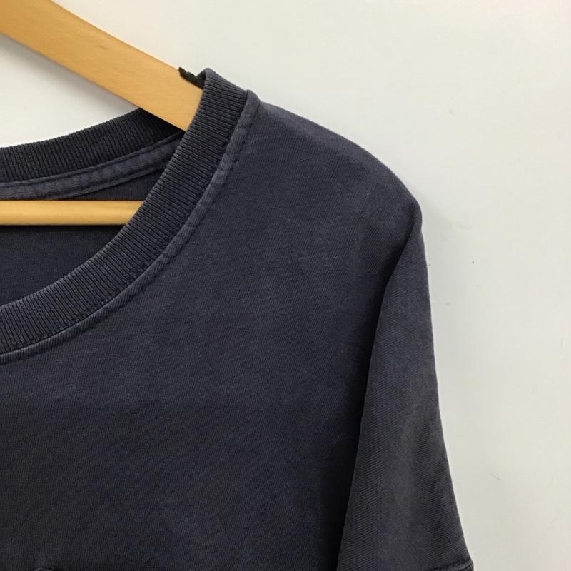 カーハート Carhartt Tシャツ 半袖 半袖カットソー プリントTシャツ クルーネックカットソー XXL ロゴ、文字 紺 / ネイビー /  メンズ USED 古着 中古 10150343