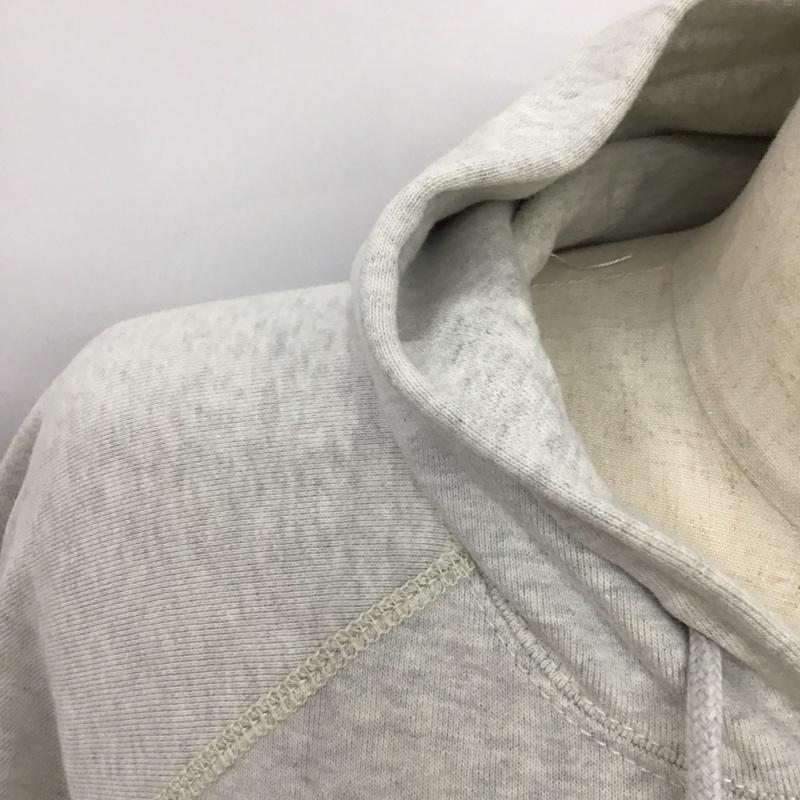 チャンピオン Champion パーカー 長袖 長袖パーカー フード付きパーカー プリントスウェット トレーナー L プリント 灰 / グレー /  メンズ USED 古着 中古 10121041